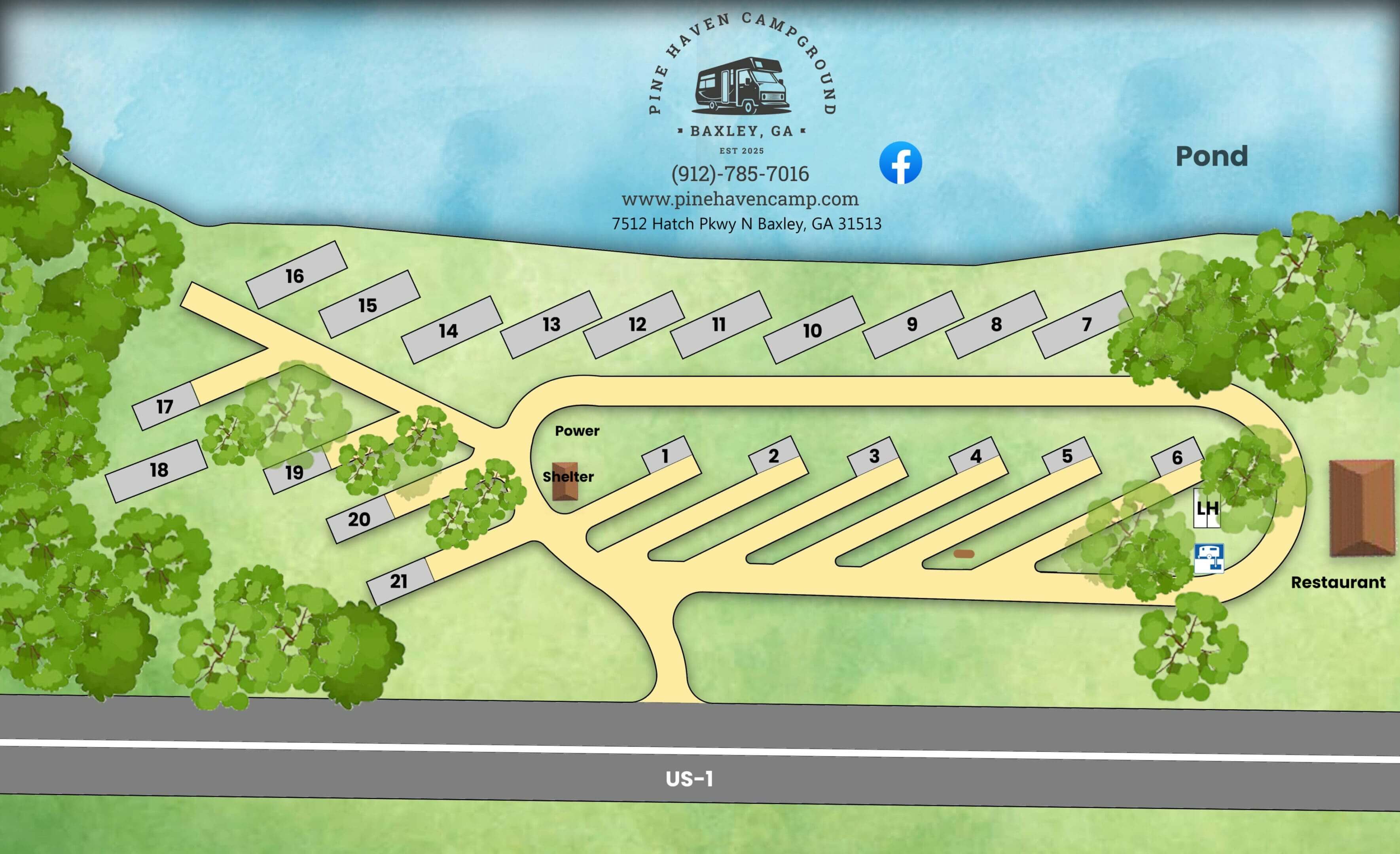 Layout map of a residential area with plots and road details.